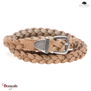 Ceinture MONTADO en liège naturel, made in Portugal Femme 450COR015-85