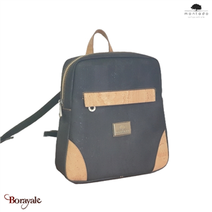 Sac à dos en liège made in Portugal Montado Noir et naturel