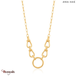 Chain réaction, Collier Argent plaqué Or 14 carats ANIA-HAIE N021-04G