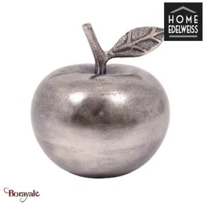 Pomme Home Edelweiss Astrid Décoration : Pomme argent antique JB236