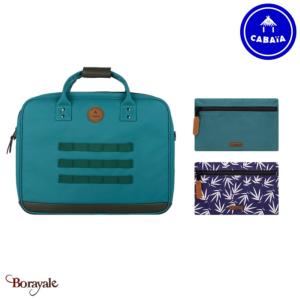 Sac ordinateur Messenger + 2 poches avants CABAIA San Francisco Polyester Tressé