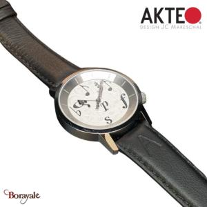 Montre AKTEO Art - Musique Flute 38 mm argent ronde AMu18