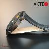 Montre AKTEO Art - Peinture 5 taches 38 mm noire ronde APe06