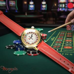 Montre AKTEO Passion Roulette 38 mm dorée ronde EPa07