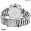 Montre PIERRE LANNIER Collection BARON Cadran Noir Bracelet Acier Milanais Argent