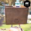 Portefeuille Bear Design en Cuir de vachette brut Brut Collection : brut