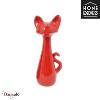 Chat assis 37 cm Home Edelweiss collection : Felix Rouge nacré