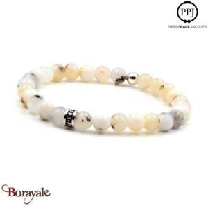 Opale Nature: Bracelet Pierres fines 6 mm PPJ Taille M