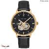 Montre PIERRE LANNIER Collection TRIO doré cuir automatique Homme