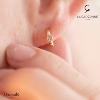 Boucles d'oreilles La Garçonne Diamant Etats d'âme doré champagne 26400007