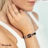 Bracelet Paul Hewitt Manille - cuir cuir noir, manille rose doré PH-FSH-L-R-B-M