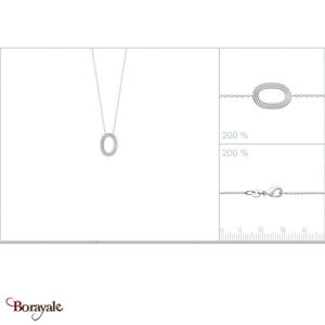 Collier argent 925° rhodié Borayale Collection : Les essentielles