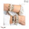Bracelet -Belle mais pas que- collection Douceur amande B-1889-DOUC