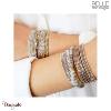 Bracelet Belle mais pas que, Lila parm, Perles de miyuki dorées à l'or fin