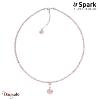 Collier Spark Fino cristal autrichien sur argent A0285RQ