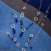 Collier Spark Wing cristal autrichien sur argent A0303BLA