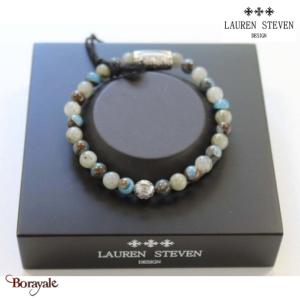 Bracelet Lauren Steven Prospérité Labradorite et Azurite LSB06M709