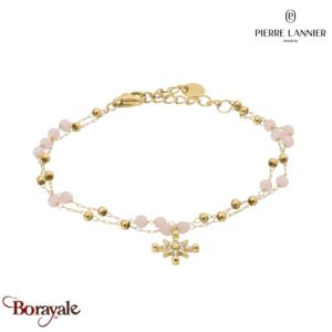Bracelet AUSTRALE Pierre Lannier BJ22A1251 acier poli de couleur or