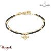 Bracelet ANTHAREA Pierre Lannier BJ25A8231 acier poli de couleur or
