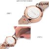 Bracelet Cluse Bracelet de montre interchangeable 12 mm Maille milanaise noire C