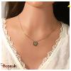 Collier Thabora acier fleur motif fleurs - réf. T131259J