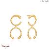 Luxe Minimalism, Boucles d'oreilles Argent plaqué Or 14 carats ANIA-HAIE E024-01