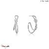 Forget Me Knot, Boucles d'oreilles Argent plaqué rhodium  ANIA-HAIE E029-02H