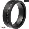 Bague Tungstène Noir Apollon homme