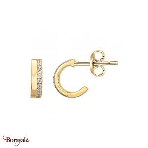 Boucles d'oreilles, Gemstar Brand Femme, collection Borayale plaqué Or