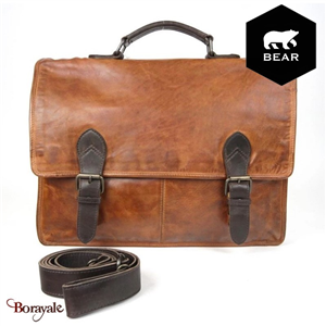 Cartable BEAR Cow Lavato Cognac - marron CL32844CBR