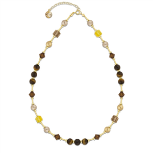 Collier Spark Jasmine cristal autrichien sur argent doré G0374C