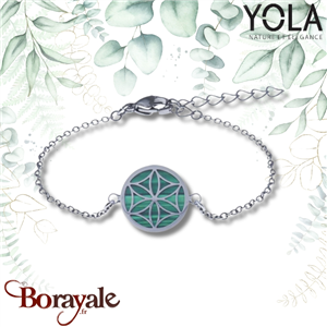 Bracelet Yola Nature Fleur de vie Acier poli IG-389