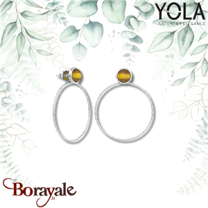 Boucles d'oreilles Yola Nature Nature et élégance Acier poli IK-546