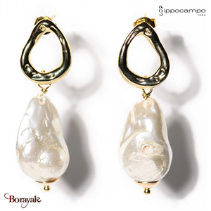 Boucles d'oreilles Ippocampo femme, collection : Oro Perla