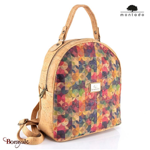 Sac à dos en liège made in Portugal Montado Naturel Rainbow