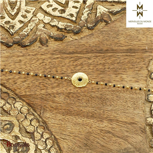 Bracelet en Acier doré Merveilles du monde