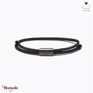 Bracelet PIG & HEN Little Lewis Noir Noir Taille : M (18-19cm)