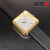 Montre AKTEO Art - Lettres Ecrivain 38 mm doré square ALe26