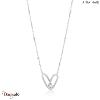 Collier Ania Haie Chain réaction argent 925° plaqué rhodium de haute qualité N02