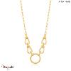 Chain réaction, Collier Argent plaqué Or 14 carats ANIA-HAIE N021-04G