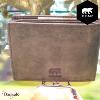 Portefeuille Bear Design en Cuir de vachette brut Brut Collection : brut
