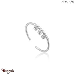 Touch of Sparkle, Bague Argent plaqué rhodium  ANIA-HAIE R003-03H