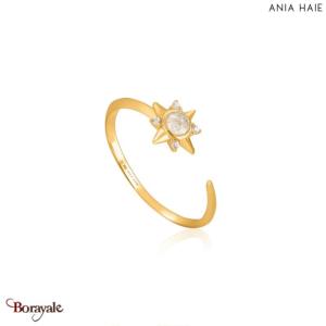 Midnight Fever, Bague Argent plaqué Or 14 carats ANIA-HAIE R026-03G
