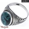Chevalière Apollon argent et Turquoise Homme  HH108-58