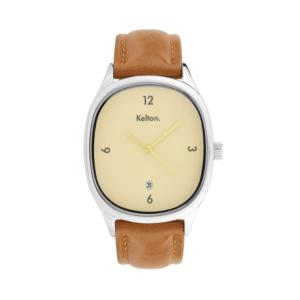 Montre KELTON Grande Colorama crème marron quartz Unisexe 9124912