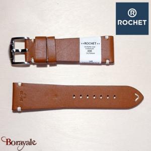 Bracelet de montre Rochet , Harrison de couleur : caramel, 24 mm
