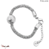 Bracelet Pierre Lannier Nova acier argenté sans nickel BJ08A1101