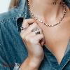 Bague TI Sento Entrelacée femme 12067ZI/56