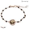 Bracelet Ippocampo Pépite  bronze plaqué or rose IPPT07