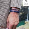 Bracelet PIG & HEN Icy Ike Bleu Marine - Bleu Cobalt  Acier Taille : L (20cm)